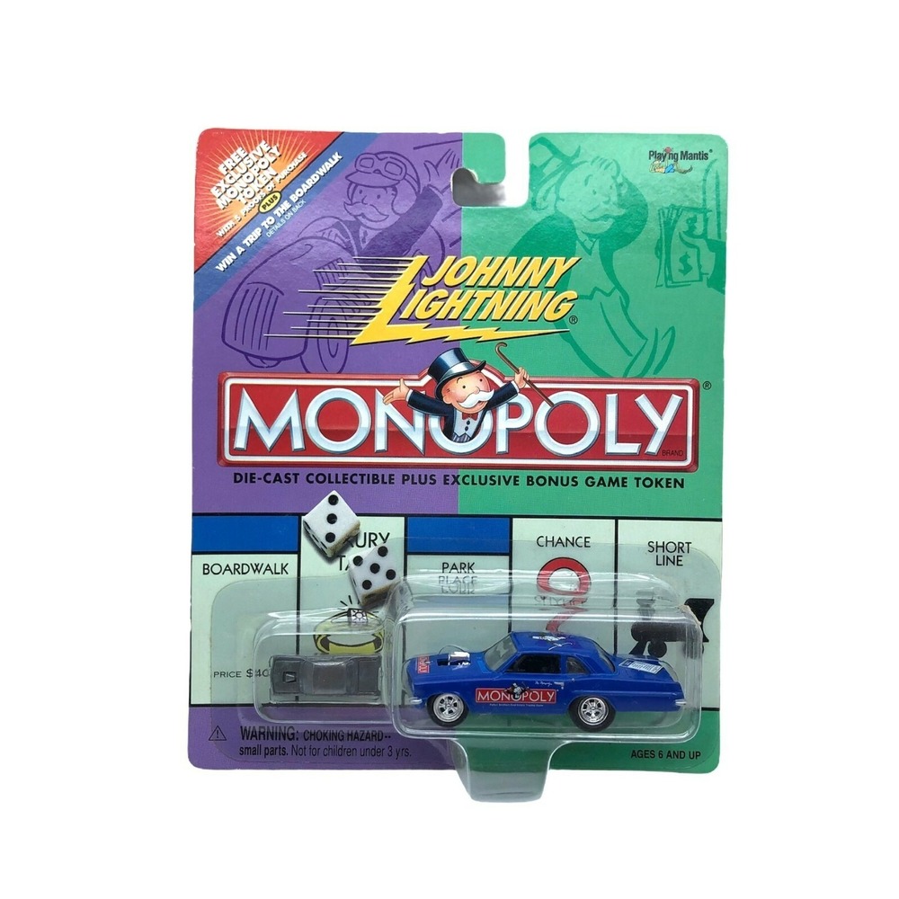 Johnny Lightning Monopoly Park Place Pontiac Tempest Car Blue Diecast 1/64 Scale